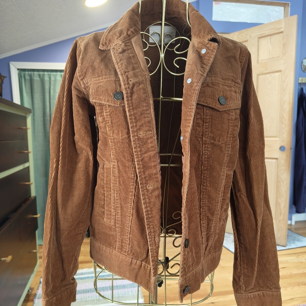 Sky and Sparrow Brown Corduroy Jean Jacket